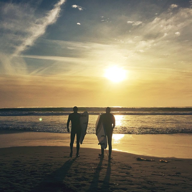 Surf session in San Diego